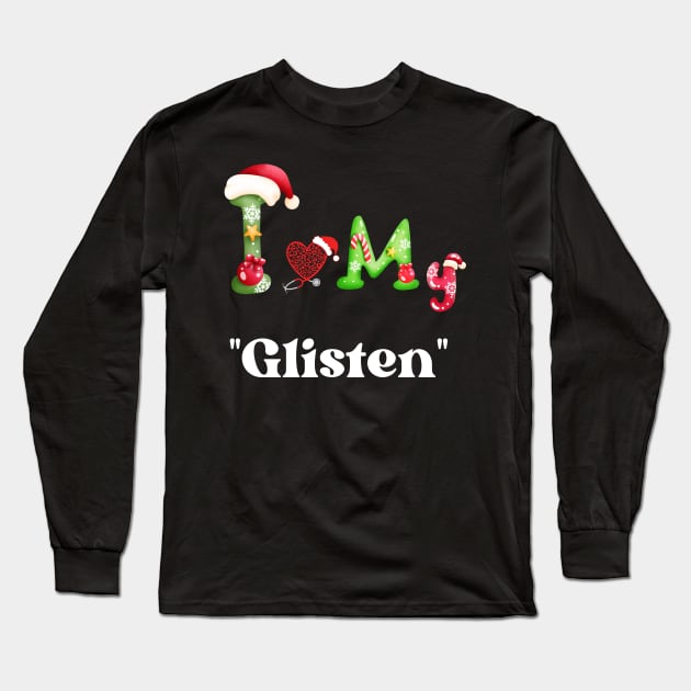 Xmas with "Glisten" Long Sleeve T-Shirt by Tee Trendz